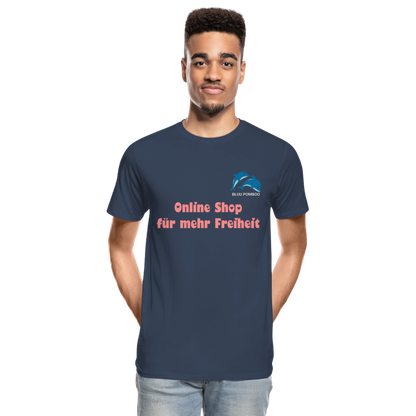 BLUU POMBOO Männer Premium Bio T-Shirt - Navy