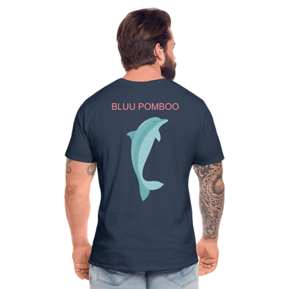 BLUU POMBOO Männer Premium Bio T-Shirt - Navy