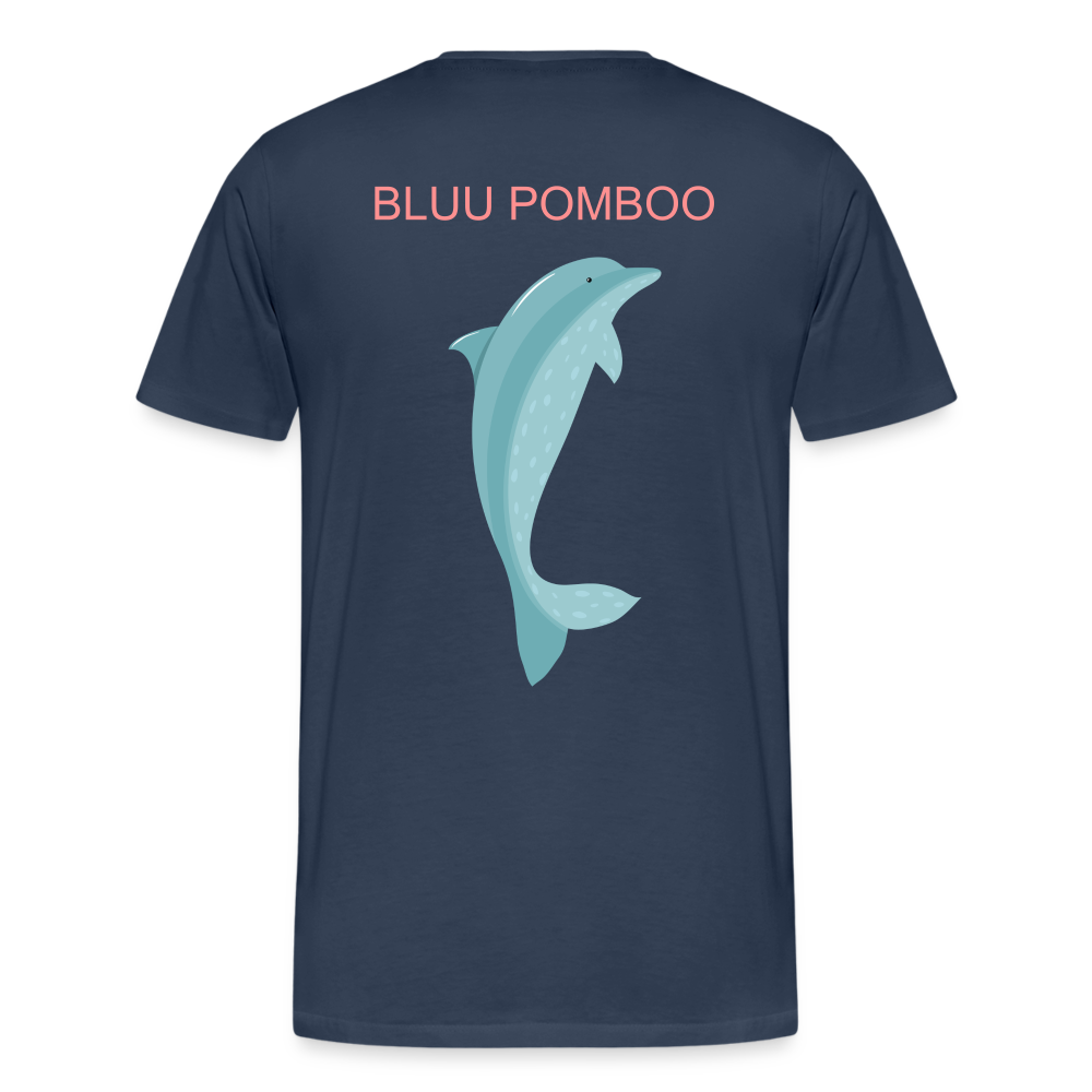 BLUU POMBOO Männer Premium Bio T-Shirt - Navy