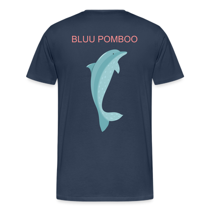 BLUU POMBOO Männer Premium Bio T-Shirt - Navy