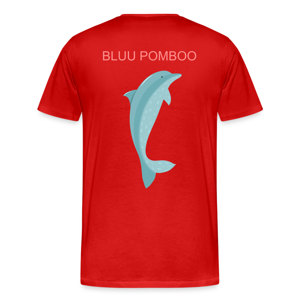 BLUU POMBOO Männer Premium Bio T-Shirt - Rot