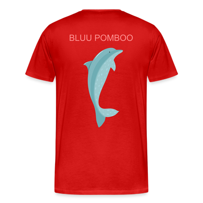 BLUU POMBOO Männer Premium Bio T-Shirt - Rot