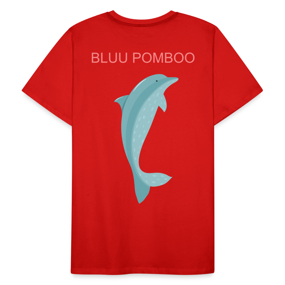 BLUU POMBOO Männer Premium Bio T-Shirt - Rot