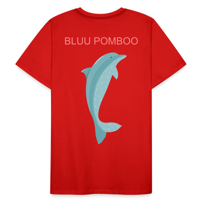 BLUU POMBOO Männer Premium Bio T-Shirt - Rot