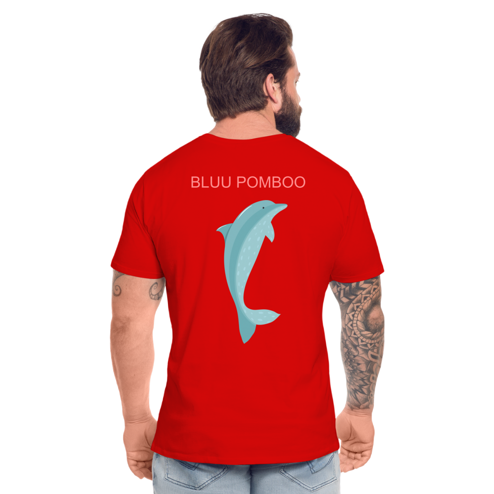 BLUU POMBOO Männer Premium Bio T-Shirt - Rot