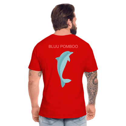 BLUU POMBOO Männer Premium Bio T-Shirt - Rot